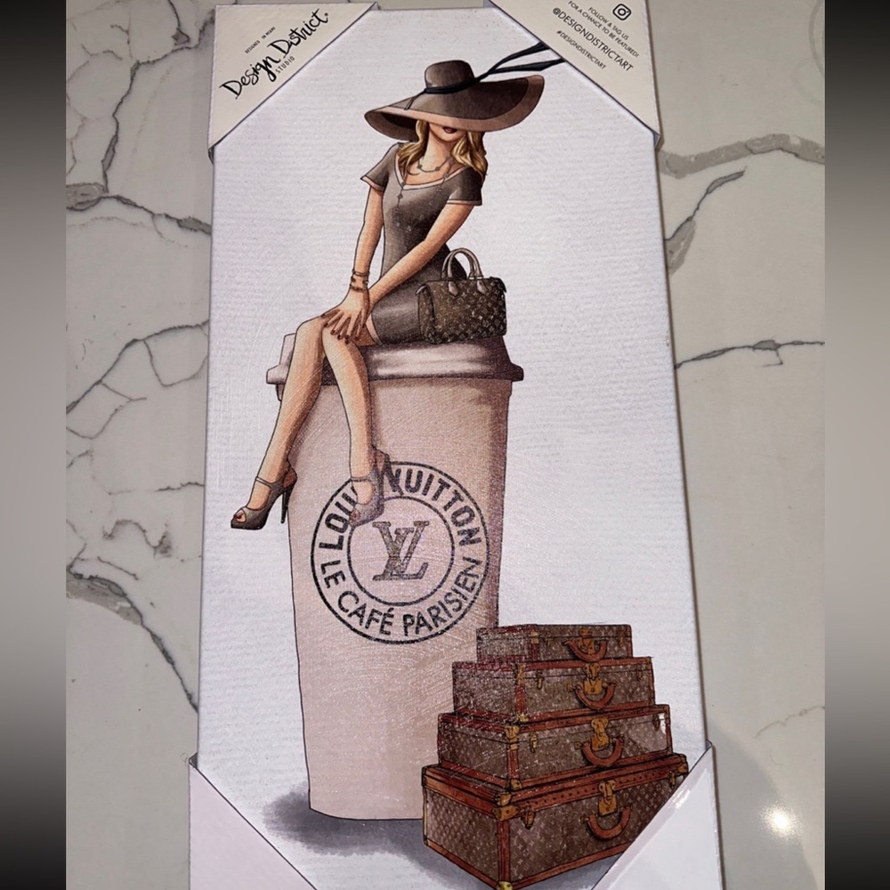 Design District Louis Vuitton Coffee Wall Art